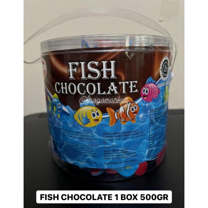 

TERBARU Permen Cokelat berbentuk Ikan Fish Chocolate Naraya 500gr /PERMEN LUNAK/PERMEN VIRAL/PERMEN MILO/PERMEN YUPI/PERMEN JADUL/PERMEN KARET