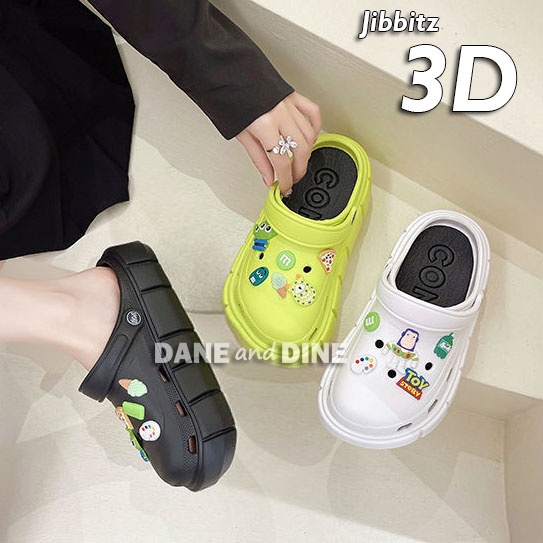 Sandal Wedges Wanita Jibbitz 3D Toy Story Dane and Dine W45