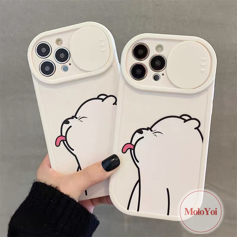 Soft Case Tpu Motif Kartun Beruang Untuk IPhone 11 13 12 Pro Max 7Plus XR 11 Pro Max X XS Max 8Plus