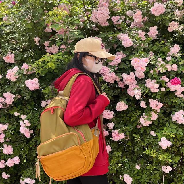 ✜Seraser Madebag niche tas sekolah desain retro mahasiswi hit warna Jepang ransel perjalanan kembali