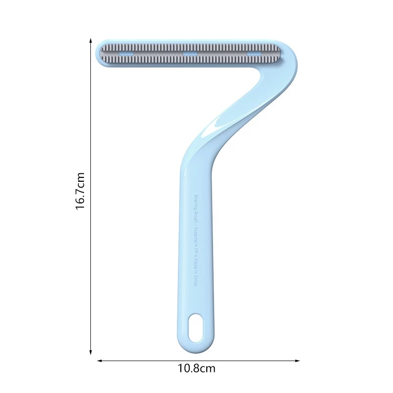 1pc Alat Pembersih Bulu Hewan Peliharaan Dua Sisi Bahan Silikon Untuk Pakaian