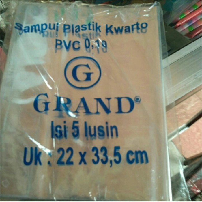 

GRAND PLASTIK SAMPUL BUKU MIKA KWARTO 0,10 MM - PACK.