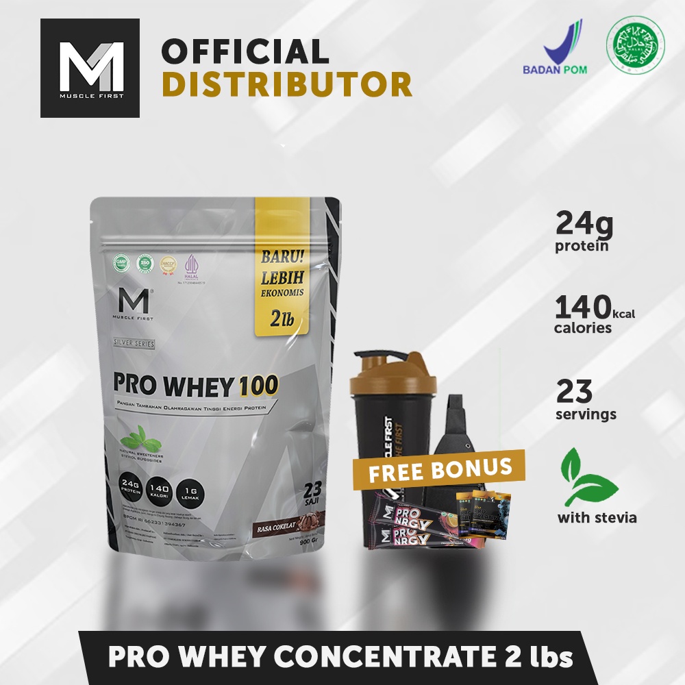 Muscle First Pro Whey 100 2lbs Whey Protein 900gr 900 gram - M1 ProWhey Concentrate