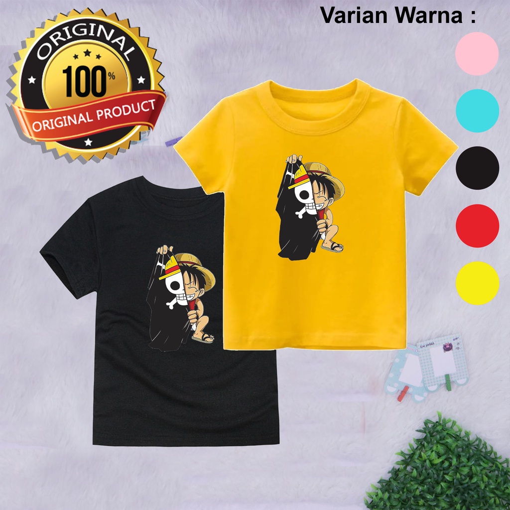 PVJ - Baju One Piece Anak Laki Laki Kaos Anime Luffy