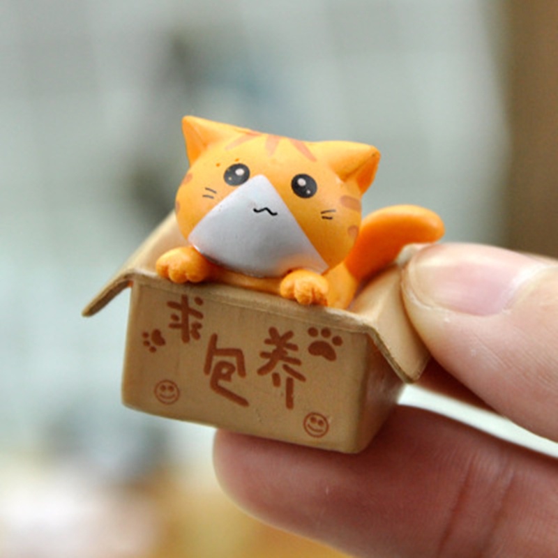 Ornamen Miniatur Kucing Mini Untuk Dekorasi Kamar Anak / Bayi