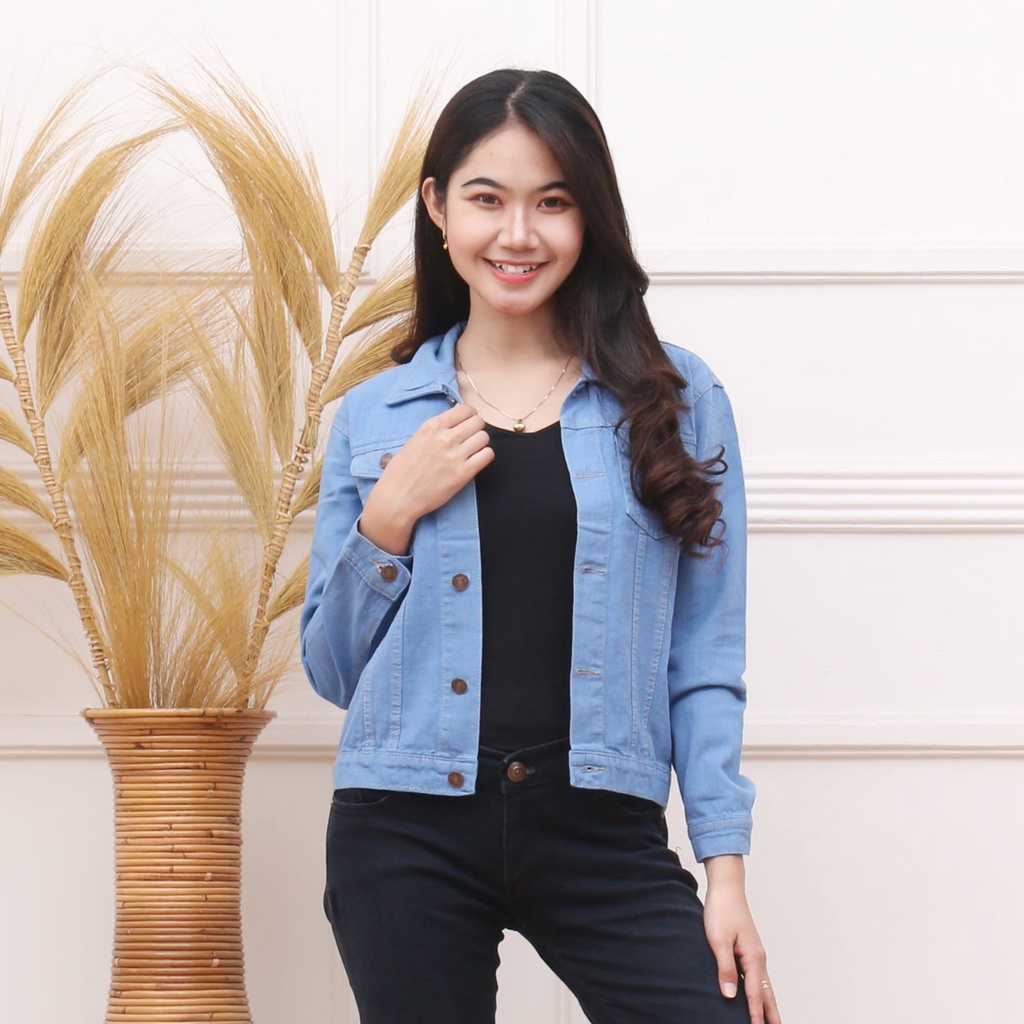 PROMO MURAH JAKET BIONDY WANITA / JAKET JEANS WARNA / JAKET JEANS WANITA