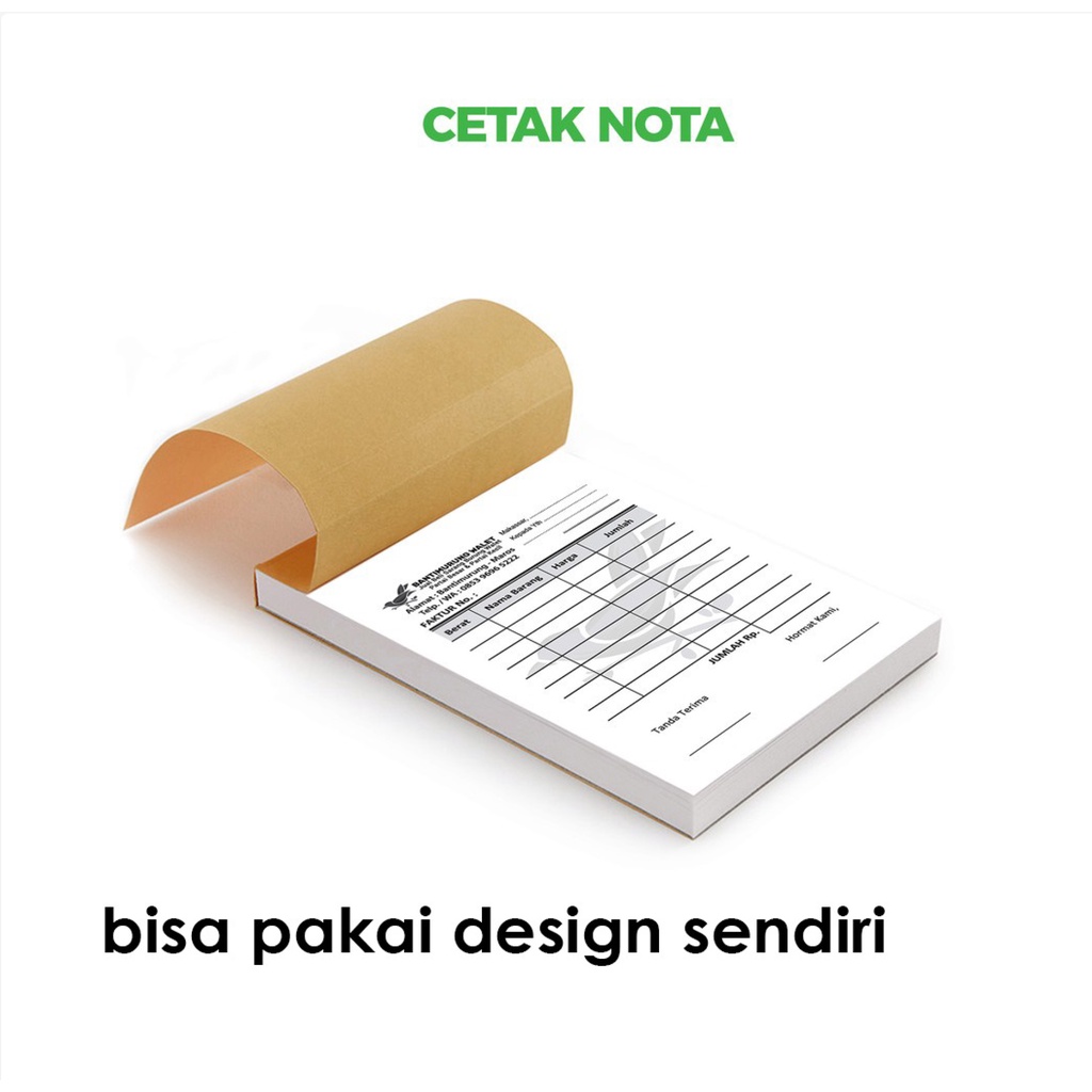 

NOTA OLSHOP NAMA SENDIRI / NOTA CUSTOM 2 RANGKAP