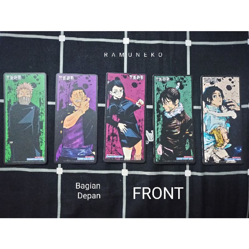 

[OFFICIAL] Jujutsu Kaisen Bookmark Limited Edition - Pembatas Buku Jujutsu Kaisen (OKKUTSU YUTA, INUMAKI, MAKI, MECHAMARU, AOI TODO)