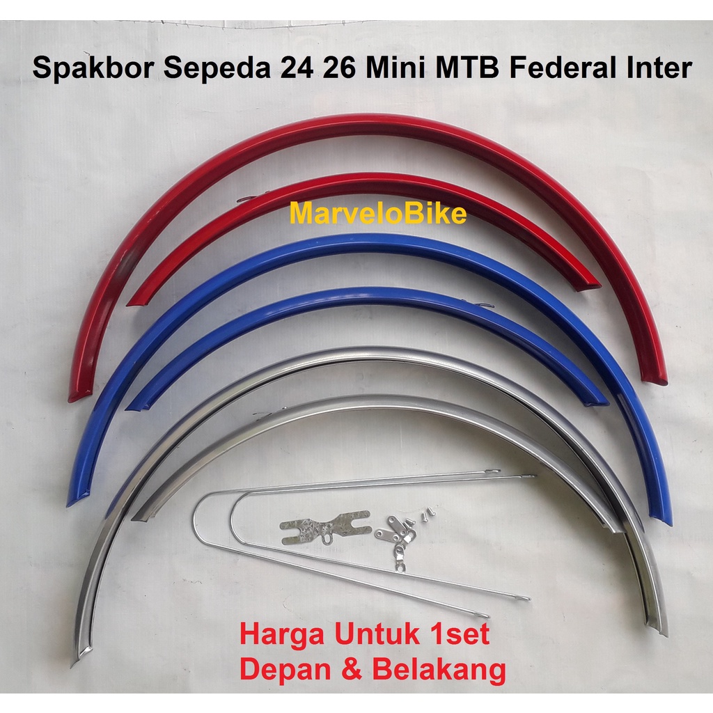 Fender Spakbor Sepeda 24 26 Mini MTB Federal Inter Besi