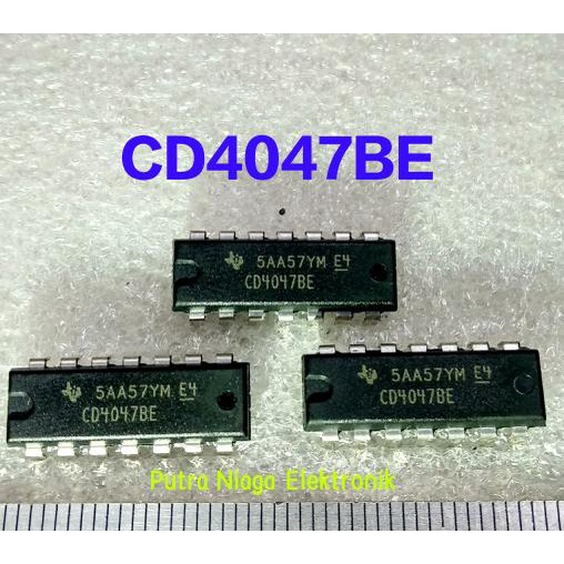 ic CD4047BE Dip 14 pin CD4047 / TC4047 / HEF4047 / HCF4047 putr4n14 Ayo Beli