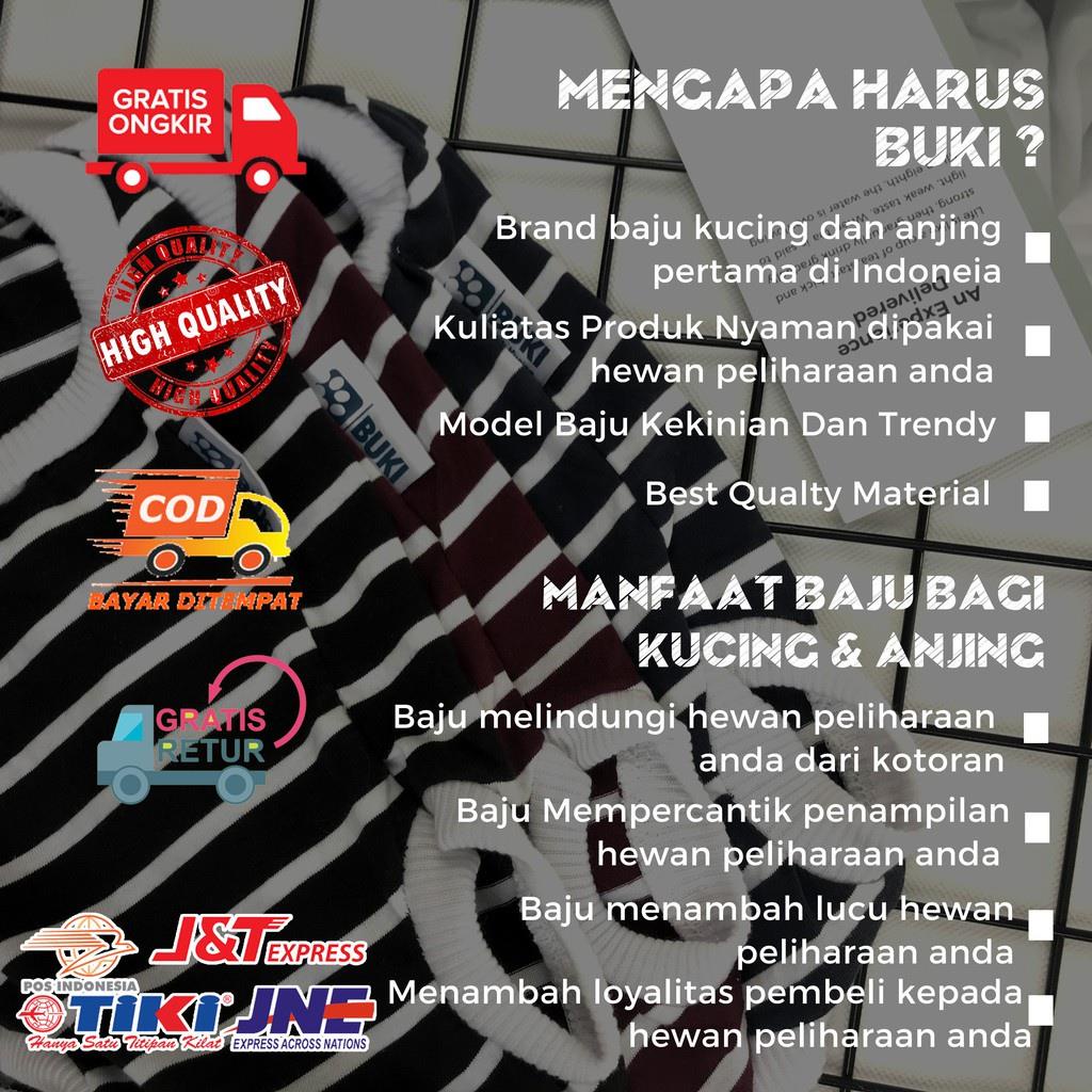 baju kucing anjing kelinci monyet lucu murah aksesoris hewan - BUKI TANK TRICO BLACK SERIES