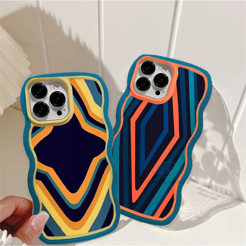 Case Bahan TPU Desain Poligon Untuk iPhone 14 14 Pro MAX 11 Pro 11 Pro MAX 12 12 Pro 12 Pro MAX iPhone 13 Pro MAX X XR XS MAX 6 6S 7 8 Plus