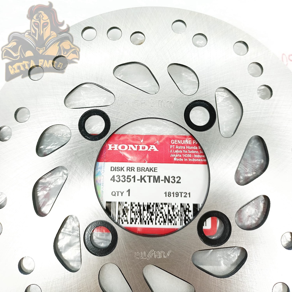 PIRINGAN CAKRAM BELAKANG HONDA KTM KUALITAS ASLI ORIGINAL HONDA AHM PRESISI AWET TIDAK KARATAN SUPRA X125 BLADE
