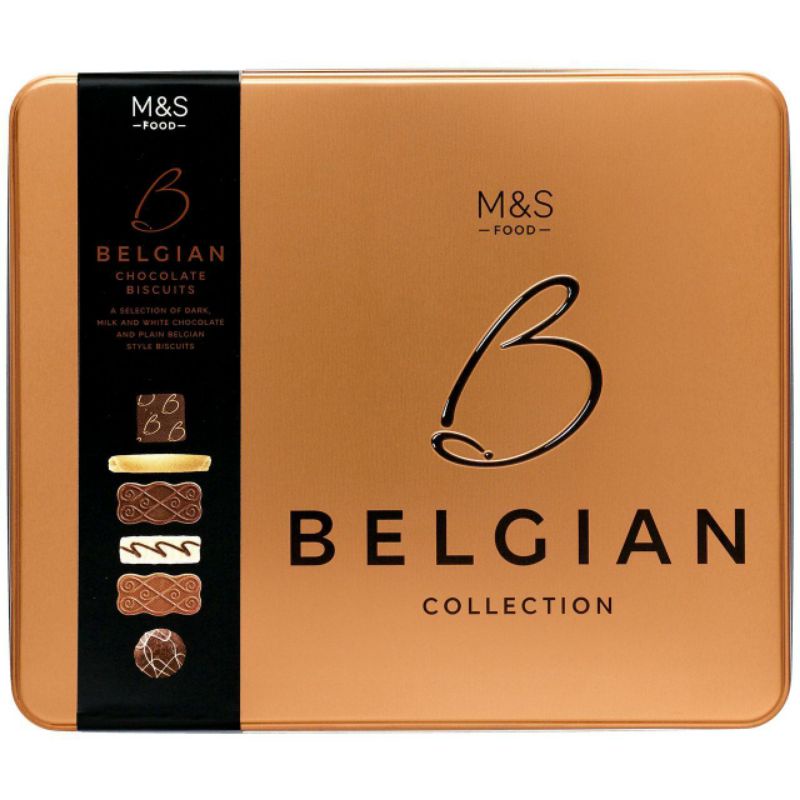 

MARKS & SPENCER M&S Belgian Collection Chocolate Biscuits Tin 400g