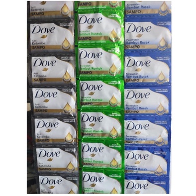 SHAMPOO DOVE SACHET 1 RENCENG ISI 12