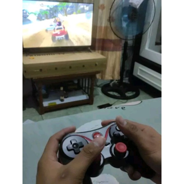 Gamepad Bluetooth + Holder Hape Kusus Android Iphone PC TV Android yg support bluetooth