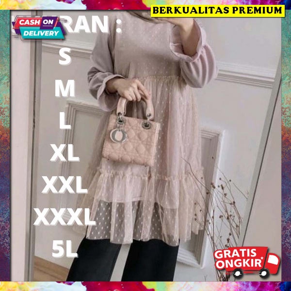 Tunix Waita Terbaru Tunic Wanita Import Atsan Thunic Cewek Korea Mididres Outfit Dewasa Bju Fashion 