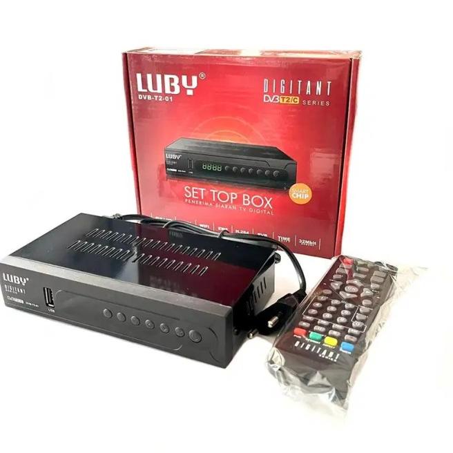 Jual Set Top Box Dvb T2 01 Luby Receiver TV STB Digital Full HD SNI