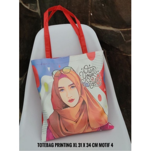 Totebag  Shopper Printing Ukuran Besar