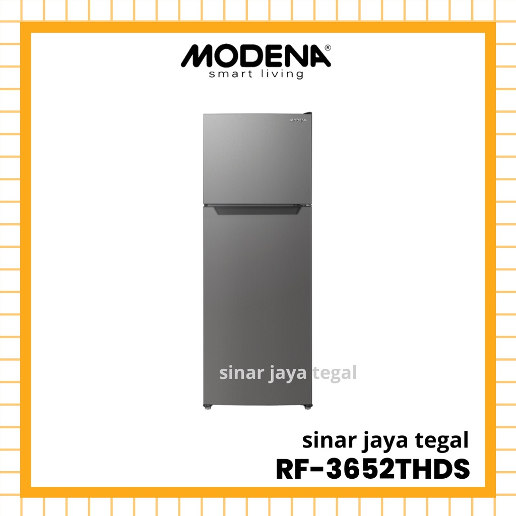 LEMARI ES MODENA 2 PINTU RF-3652THDS / KULKAS MODENA 2 PINTU RF-3652THDS