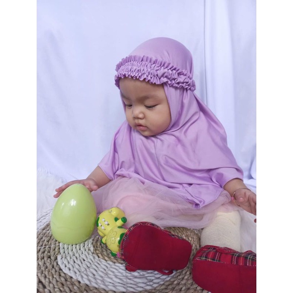 jilbab / anak / bayi / hijab /allsize 0-3 tahun/ FALISHA