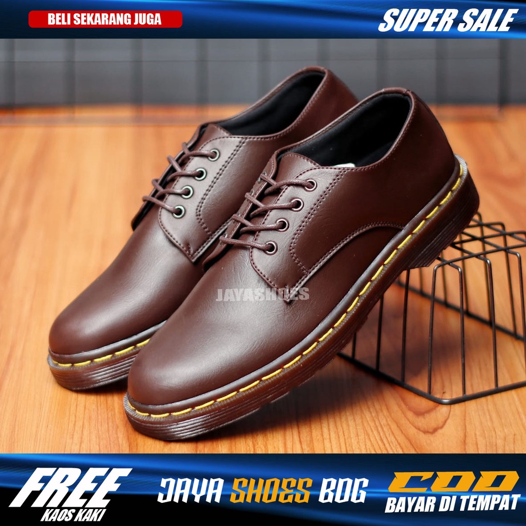 OLIVER Sepatu Formal Pria Pantofel Kerja Kuliah Hitam Resmi Original Footwear