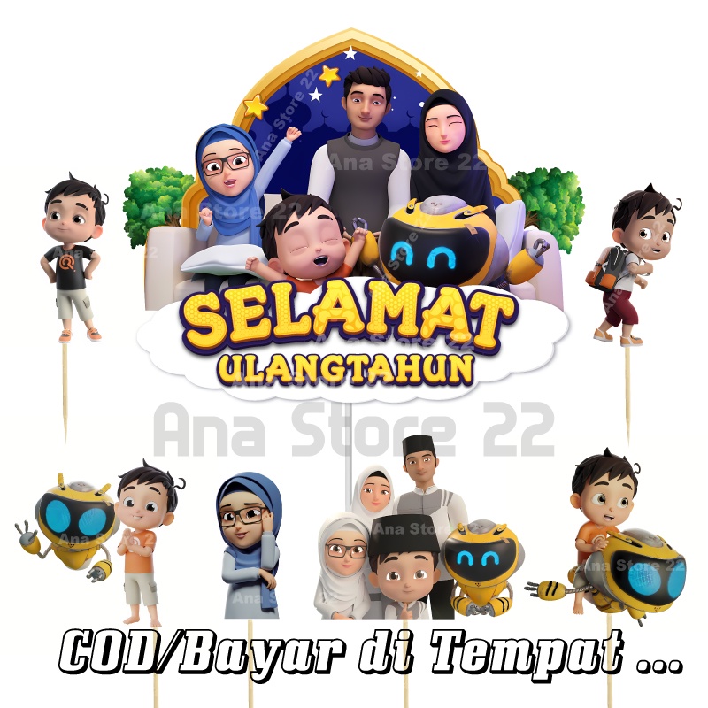 

Cake Topper Karakter Riko The Series Selamat Ulang Tahun Hiasan dekorasi kue ulang tahun happy birthday