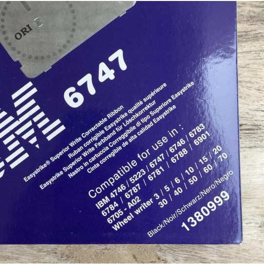 Pita mesin tik ORI utk IBM 6747 correctable typewriter ribbon