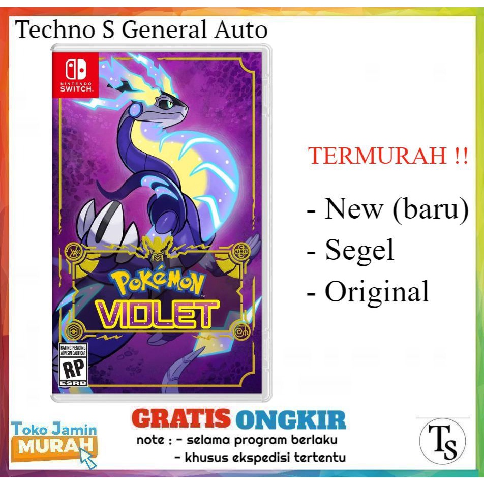 Nintendo Switch Pokemon Violet Edition - Kaset Cd Bd Nintendo Switch Pokemon Violet