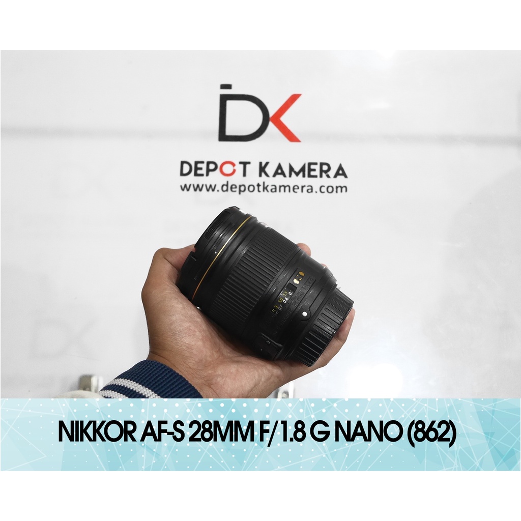 ( DEPOT KAMERA ) SECOND - Lensa Nikkor af-s 28mm F1.8 G nano kode 862