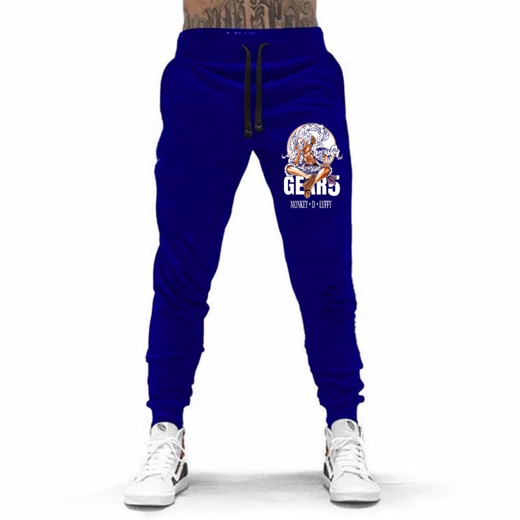 CELANA PANJANG JOGGER GEAR5 ONE PIECE UNISEX BAHAN FLEECE TEBAL / KUALITAS BAGUS / JOGGER PRINTING