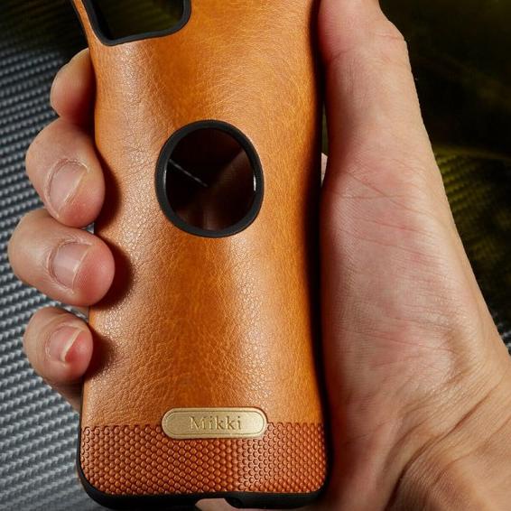 Iphone 12 mini 12 12 pro 12 pro max Leather Stitching Premium Case - Hitam, Iphone 12