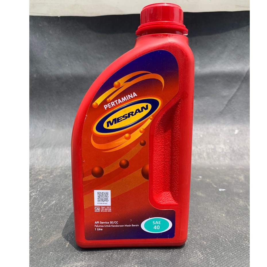 Oli Mesran SAE 40 1 Liter Mesin Motor Bebek 4Tak 1L