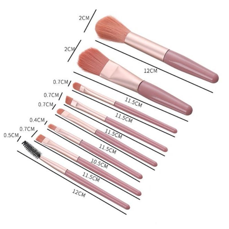 Kuas Makeup Set Brush Makeup Brush Set Kuas Set ZIP Alat Kecantikan Alat Make Up