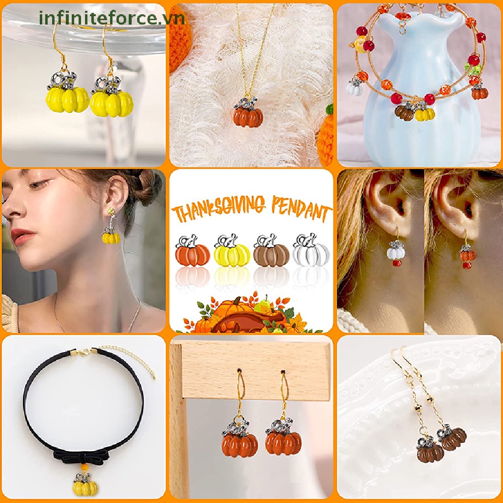 10pcs Liontin Bentuk Labu Ch Untuk Membuat Perhiasan Anting Gelang Kalung