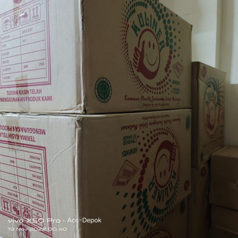 Box mika plastik uk 6 isi 100pcs /box mika plastik bening kue ,agar ,pudding ukuran 6xc