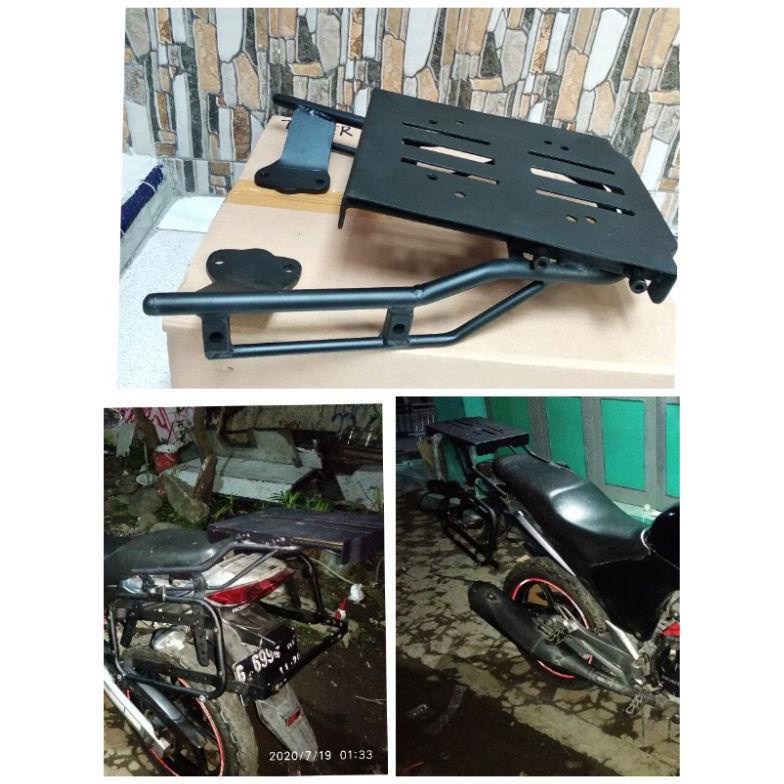 Jual PRODUK BRACKET TOP BOX MEGAPRO NEW MONOSHOCK VERZA CB VERZA DAN TIGER REVO MODEL GESER