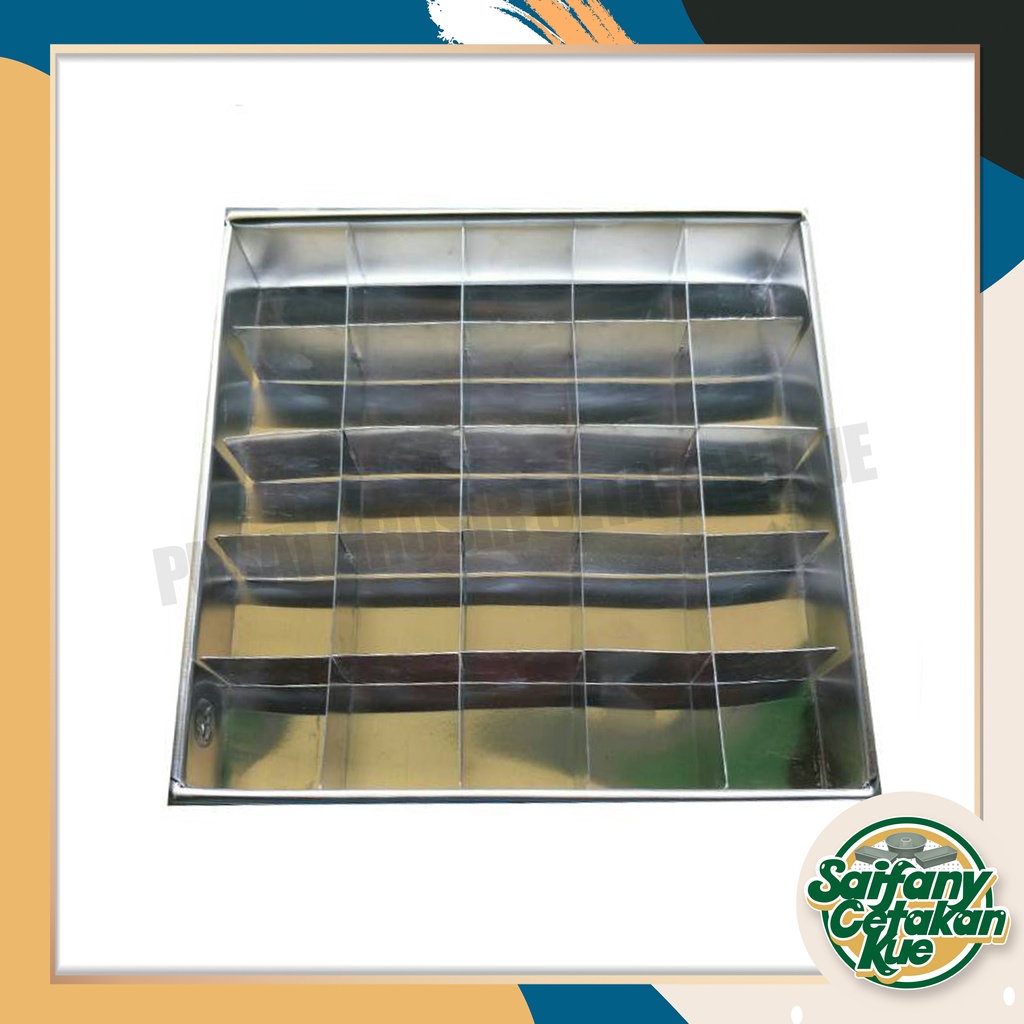 Loyang Brownis Sekat 22cm / Loyang Kotak sekat Tebal