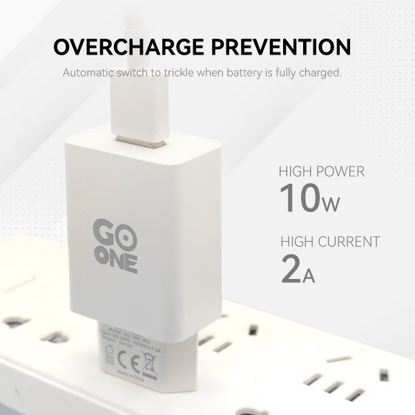 GOONE Kepala Charger Dual Port 10W Single Port USB Charger