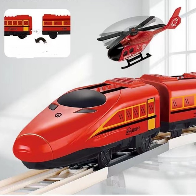 [JUALSEMUA18](2628-8)Mainan Kereta Api Cepat Set Rail Lengkap / Mainan Mobil Cepat Set Rail Lengkap / Bullet Train With Track