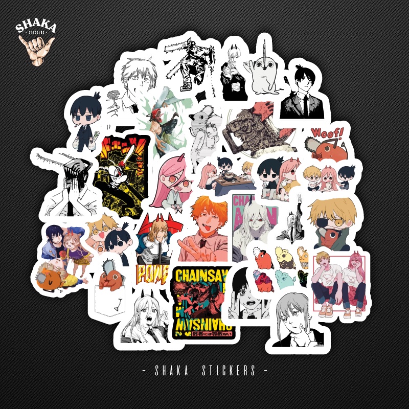 

Sticker Pack Anime Stiker Anime Chainsawman Sticker Anime Laptop Stiker HP Motif Anime Aksesoris HP Sticker Helm Tumbler