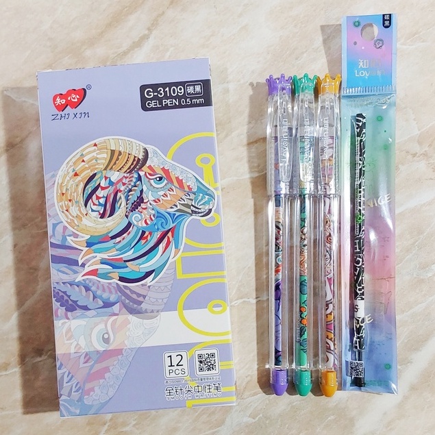 

(PAK) Pulpen Gel Zhi Xin G-3109 / Pulpen Gel Zhi Xin 0.5 mm / Bolpoin Gel Lucu