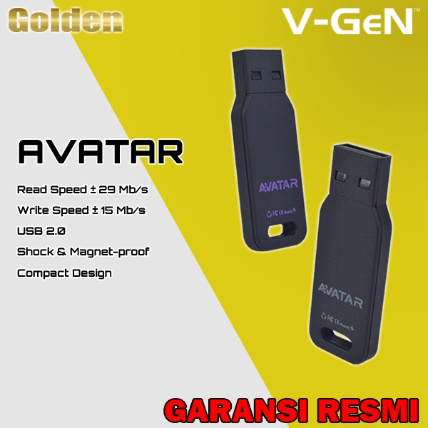 V-Gen / VGen USB Flashdisk AVATAR 16GB 32GB 64GB 128GB Garansi Resmi Lifetime