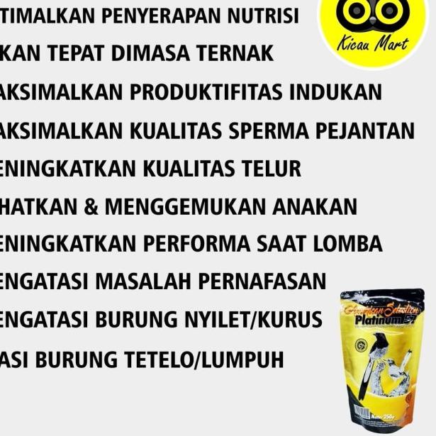 PAKAN VOER AMERICAN SELECTION AMS PLATINUM 250 GR MAKANAN BURUNG MURAI