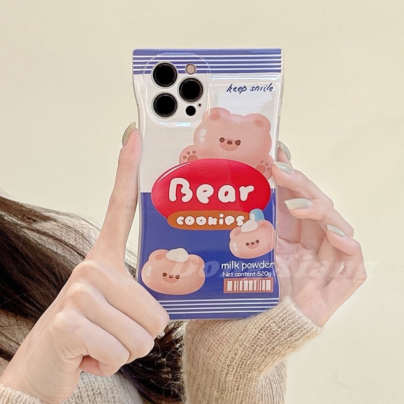 Casing TPU Redmi Note 11S 11 Pro 10C 10A 9C 9T 9A 10 5G 10S 9 8 Poco X3 Pro NFC Motif Kartun Beruang