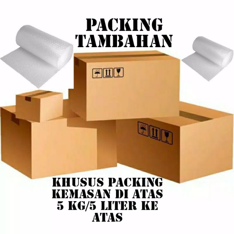 

Extra Packing Kardus & Bubble khusus 5 liter ke atas