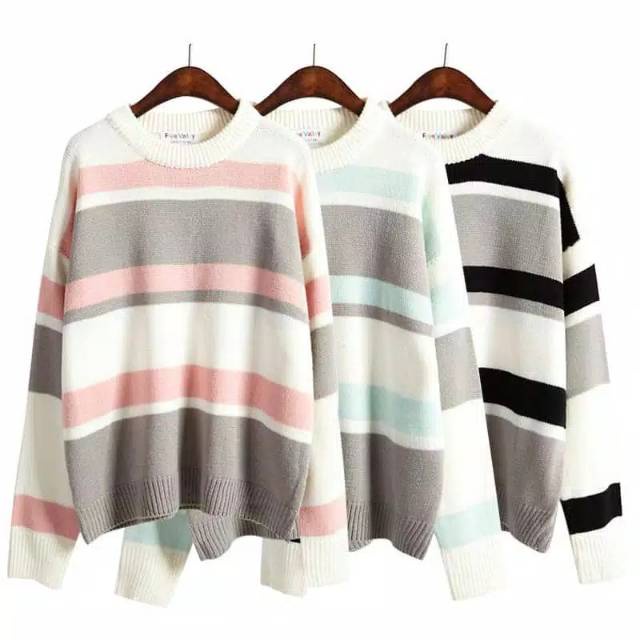 ZAHRA Atasan Wanita Rajut Halus Miory Sweater | Sweater Rajut Cewek