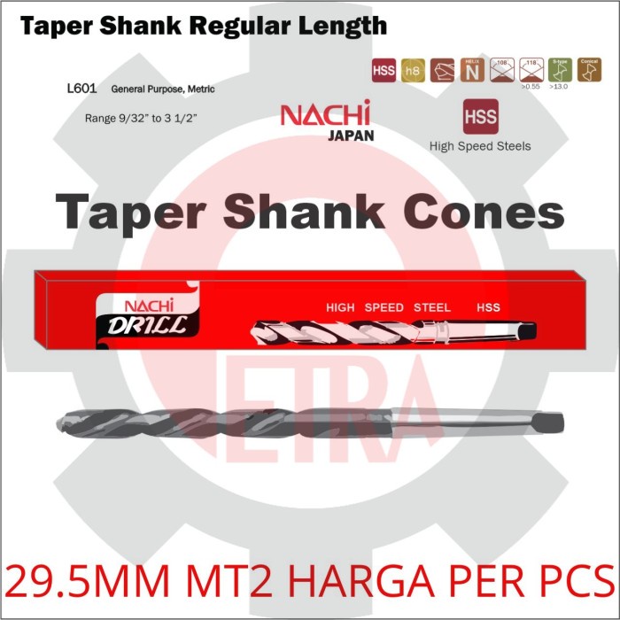 Mata Bor Nachi 29.5mm Taper Shank Cones Kones