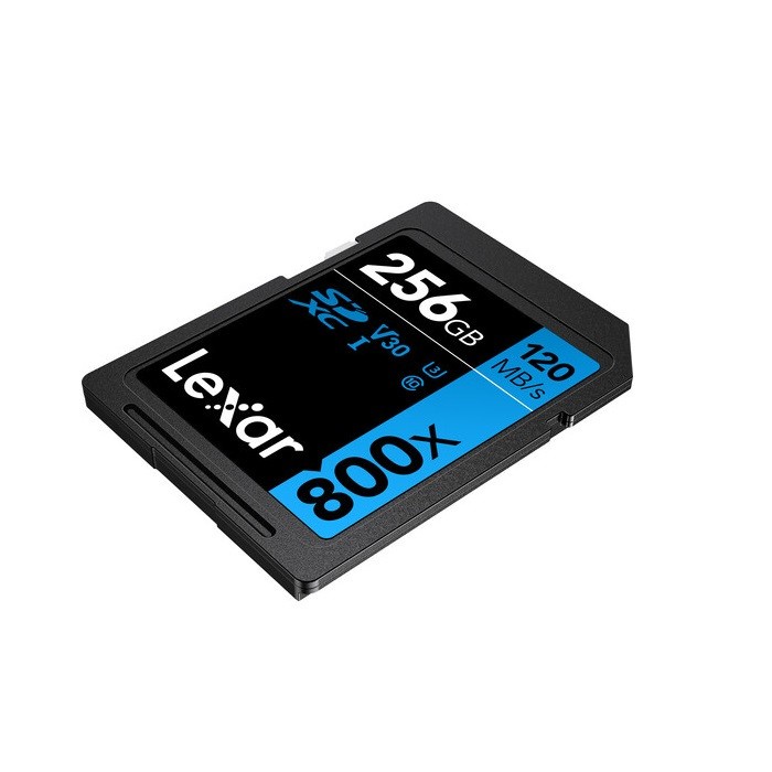 Lexar High-Performance 800x 256GB SDHC / SDXC UHS-I U3 V30 RW upto 120