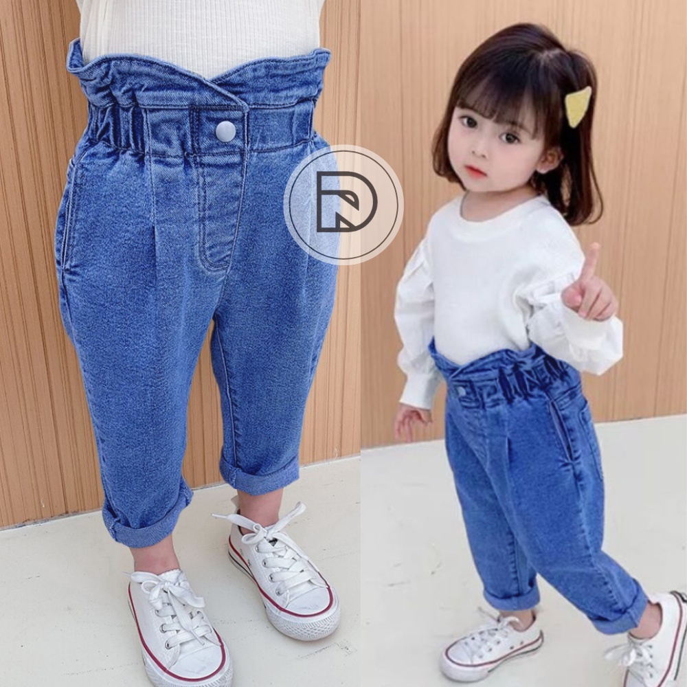 CELANA LEVIS PANJANG IMPORT ANAK CEWEK / BOY FRIENDS JEANS ANAK PEREMPUAN USIA 1 - 6 TAHUN